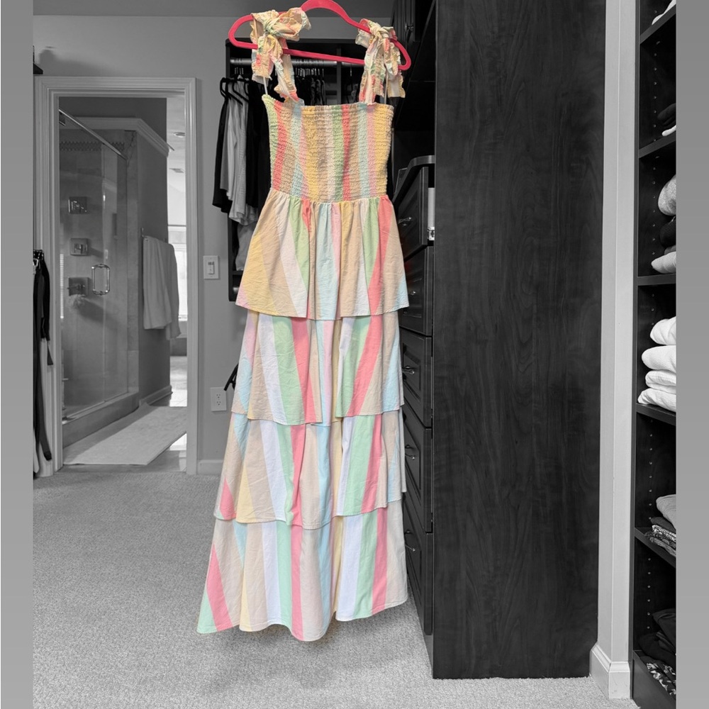 Sewing Down South x Crown & Ivy Rachel Tiered Maxi Dress